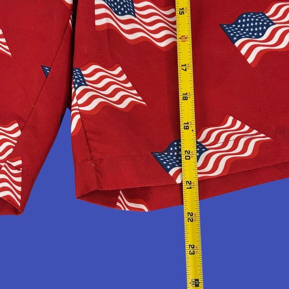 Bass Pro Shops Swim Trunks Red w/American Flags Patriotic July 4th Men’s XL NWOT - Picture 12 of 16